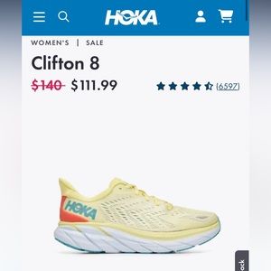 Hoka Clifton 8 size 7 women’s sneakers